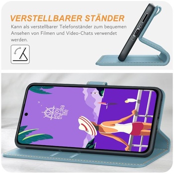 Puzdro Ganbary pre Samsung Galaxy A36/A56 5G, prémiové kožené flipové puzdro [sloty na karty]