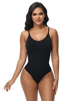 Dámske sťahovacie body Breampot s nastaviteľnou veľkosťou, XXL-3XL, čierne / mesačné