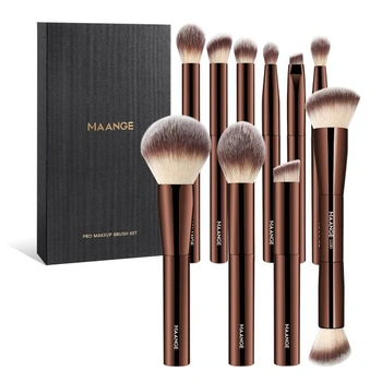 10dielna sada štetcov na make-up MAANGE