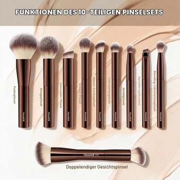 10dielna sada štetcov na make-up MAANGE
