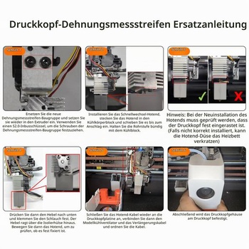 Příslušenství k 3D tiskárně Kobra S1C BCZAMD: Tenzometry: Náhradní automatický vyrovnávač lůžka pro
