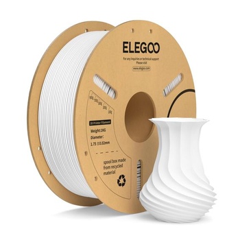 ELEGOO PLA+ filament 1,75 mm bílý 1 kg, PLA Plus filament…