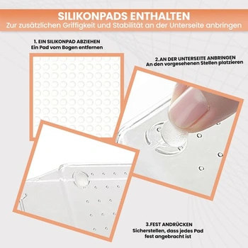KICHLY Organizér do zásuviek, sada 25 kusov, 4 veľkosti, akrylový úložný priestor, priehľadný, balenie