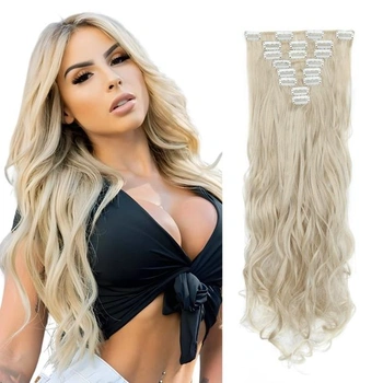 Elailite Clip-In predlžovanie vlasov, sada 140 g, 8 kusov,…