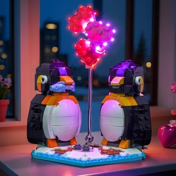 Sada LED svetiel kompatibilná s Lego 40886 Zamilovaní tučniaky (model nie je súčasťou balenia), Sada