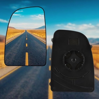 SENZEAL Sklo spätného zrkadla vodiča s montážnou doskou pre Fiat Ducato Citroen Jumper Relay Peugeot