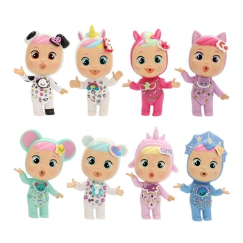 CRY Babies Magic Tears Charmz Surprise Doll Sběratelské panenky s překvapením 8 panenek s přívěsky