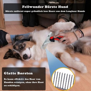 Fur Wonder Dog Brush, kefa na podsrsť pre dlhosrsté psy, štýl A