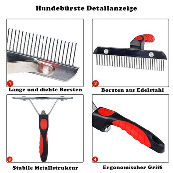 Fur Wonder Dog Brush, kefa na podsrsť pre dlhosrsté psy, štýl A