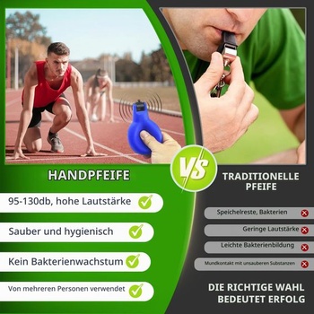 Sada 6 ručních píšťalek pro sportovní lekce, hlasitá sada píšťalek pro případ nouze se šňůrkou na