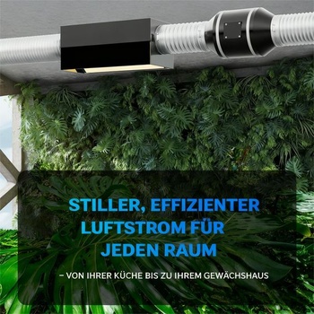 Výfuková hadica 125 mm, dĺžka 3 m, ventilačná hadica, hliníková flexibilná rúrka 125 mm x 3 m, biela
