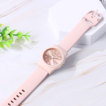 Detské náramkové hodinky JewelryWe, módne analógové quartzové hodinky s mäkkým silikónovým