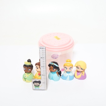 Oficiální obchod Disney - Disney princezny - Sada hraček do koupele - 5 dílů - Bella, Popelka,