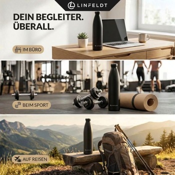 Termoska LINFELDT šedá 1l