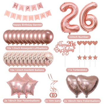 Dekorácia torty k 26. narodeninám ženy