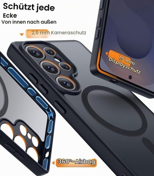 Magnetické puzdro HuwaiH pre Samsung Galaxy S25 Ultra, puzdro na telefón so silným magnetom,