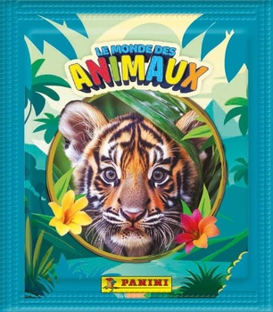 Panini Svet zvierat, blistrové balenie s 13 sáčkami + 2 zadarmo
