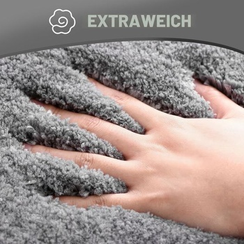 Wyewye Mikrovláknová kúpeľňová predložka, super silná kúpeľňová predložka 2 cm, super savá, 50 x