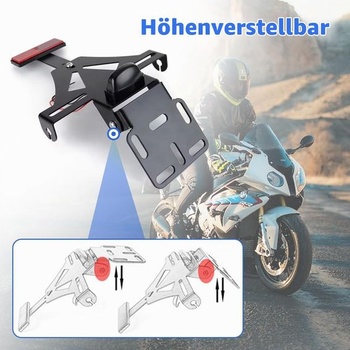 Držiak ŠPZ pre motocykel, univerzálny držiak ŠPZ, držiak ŠPZ pre motocykel s nastaviteľným uhlom, držiak