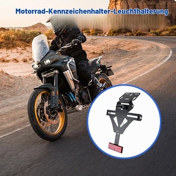 Držiak ŠPZ pre motocykel, univerzálny držiak ŠPZ, držiak ŠPZ pre motocykel s nastaviteľným uhlom, držiak