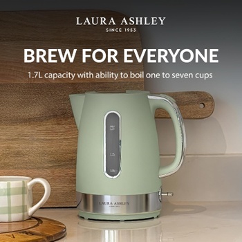 Rýchlovarná kanvica Laura Ashley zelená, 1,7L