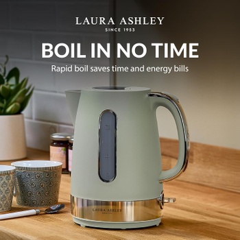 Rýchlovarná kanvica Laura Ashley zelená, 1,7L