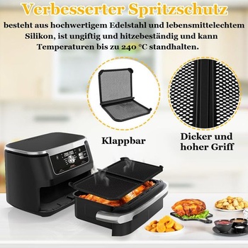 Ochranný kryt proti striekajúcej vode pre teplovzdušnú fritézu Ninja Foodi Flexdrawer 10,4 l
