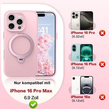 Tekutý silikonový magnetický stojánek otočný o 360° pro iPhone 16 Pro Max [magnetická