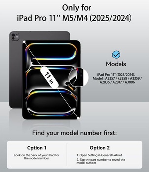 Magnetické puzdro JKSML pre iPad Pre 11 palcov (M5/M4) 2025/2024 - tmavo zelené