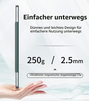 Magnetické puzdro JKSML pre iPad Pre 11 palcov (M5/M4) 2025/2024 - tmavo zelené