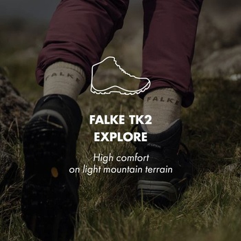 Dámske turistické ponožky FALKE TK2 Cool Short, stredné tlmenie, proti pľuzgierom, veľkosť 41-42,