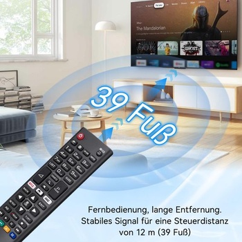 Náhradní dálkový ovladač LG pro televizory LG, vhodný pro všechny televizory LG, není nutné