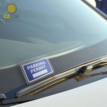 Samolepky na čelné sklo a držiaky parkovacích preukazov pre automobily | 6 ks | ✮ DOŽIVOTNÁ ZÁRUKA ✮