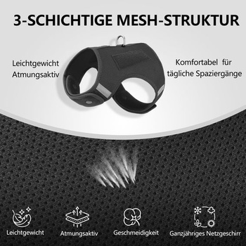 Sunraymascota postroj pre šteňatá pre malé psy + 2 suché zipsy, čierny, XXS Čierna XXS 1