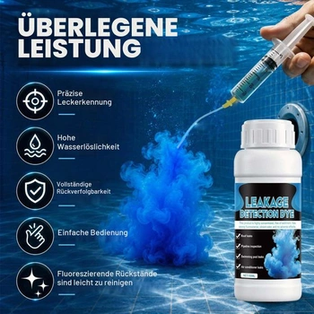 Univerzální detekce úniků, barvivo na vodní bázi pro detekci úniků, 100ml Blue-1