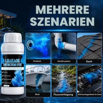 Univerzálna detekcia únikov, farbivo na vodnej báze na detekciu únikov, 100ml Blue-1