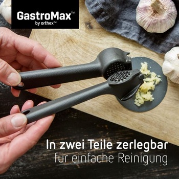 Lis na cesnak GastroMax - Sekáčik na cesnak - Ergonomické rukoväte - Vstavaný čistič - Vhodné do