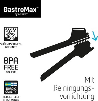 Lis na cesnak GastroMax - Sekáčik na cesnak - Ergonomické rukoväte - Vstavaný čistič - Vhodné do