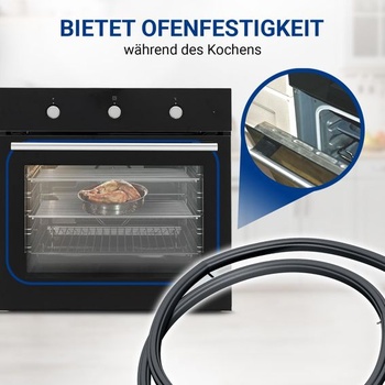 Těsnění dvířek trouby VIOKS, náhradní guma pro Miele Imperial 6432220 4696921