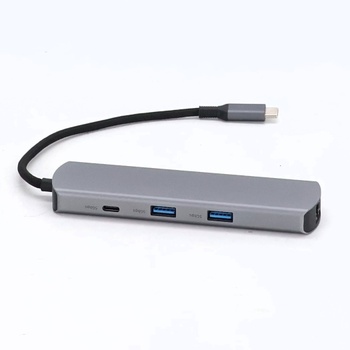 Acer Hub USB-C s Ethernetom 1000 Mbps, HDMI 4K @ 60Hz, 1 USB-C 5 Gbps, 2 USB-A 3.0, Type-C 100W PD,