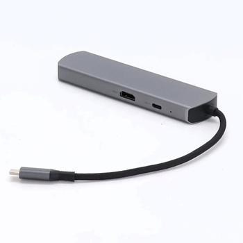 Acer Hub USB-C s Ethernetom 1000 Mbps, HDMI 4K @ 60Hz, 1 USB-C 5 Gbps, 2 USB-A 3.0, Type-C 100W PD,