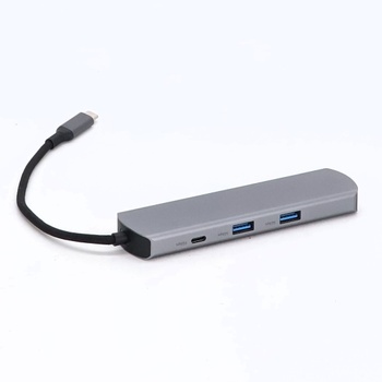 Acer Hub USB-C s Ethernetom 1000 Mbps, HDMI 4K @ 60Hz, 1 USB-C 5 Gbps, 2 USB-A 3.0, Type-C 100W PD,