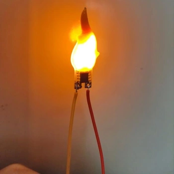 3V 5V LED sviečky s efektom blikajúceho plameňa pre ambientné osvetlenie, dekorácia na narodeninové