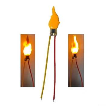 3V 5V LED sviečky s efektom blikajúceho plameňa pre ambientné osvetlenie, dekorácia na narodeninové