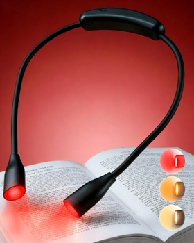 Čítacia lampička Lamptobe na krk 670nm 3 farby