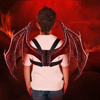 Yeeteesy Halloween sada masky s dračím křídlem, maškarní kostým cosplay party dárkové rekvizity pro