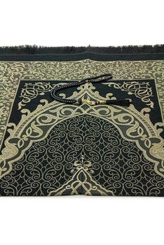 Sada modlitebných kobercov online ihvan s tasbih a cestovnou taškou, mäkký taftový koberec Sajadah,