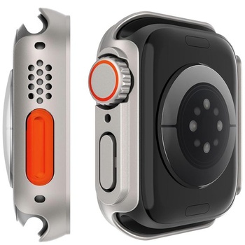 Kompatibilný kryt s ochranou displeja pre Apple Watch Series 9/8/7 45 mm [Vyzerá ako puzdro Apple