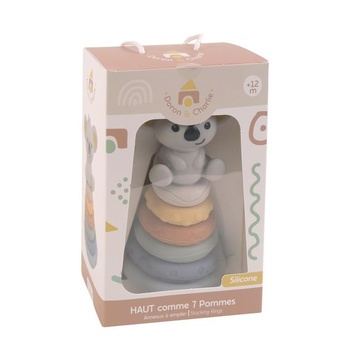 DORON & CHARLIE - Koala Tower - Vysoká až 6 jabĺk - 056343 - Rôzne farby - Silikón - Stohovanie -
