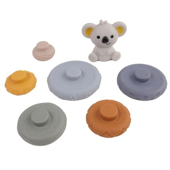 DORON & CHARLIE - Koala Tower - Vysoká až 6 jabĺk - 056343 - Rôzne farby - Silikón - Stohovanie -